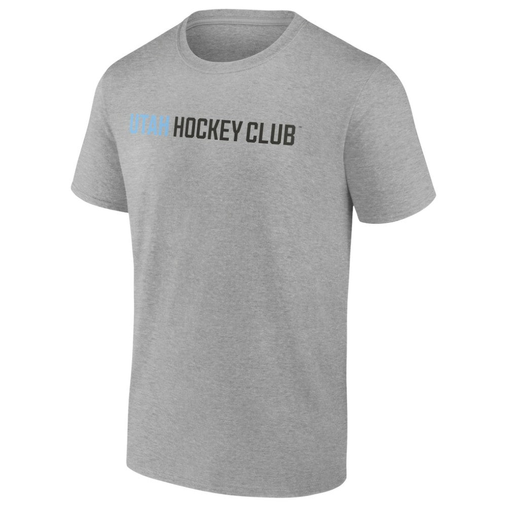 Utah Mammoth Fanatics Wordmark Logo T-Shirt - Heather Gray | Fanatics Lifestyle