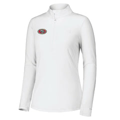 San Francisco 49ers Women's Sport Playa Vista IslandZone Quarter-Zip Jacket - White - Tommy Bahama