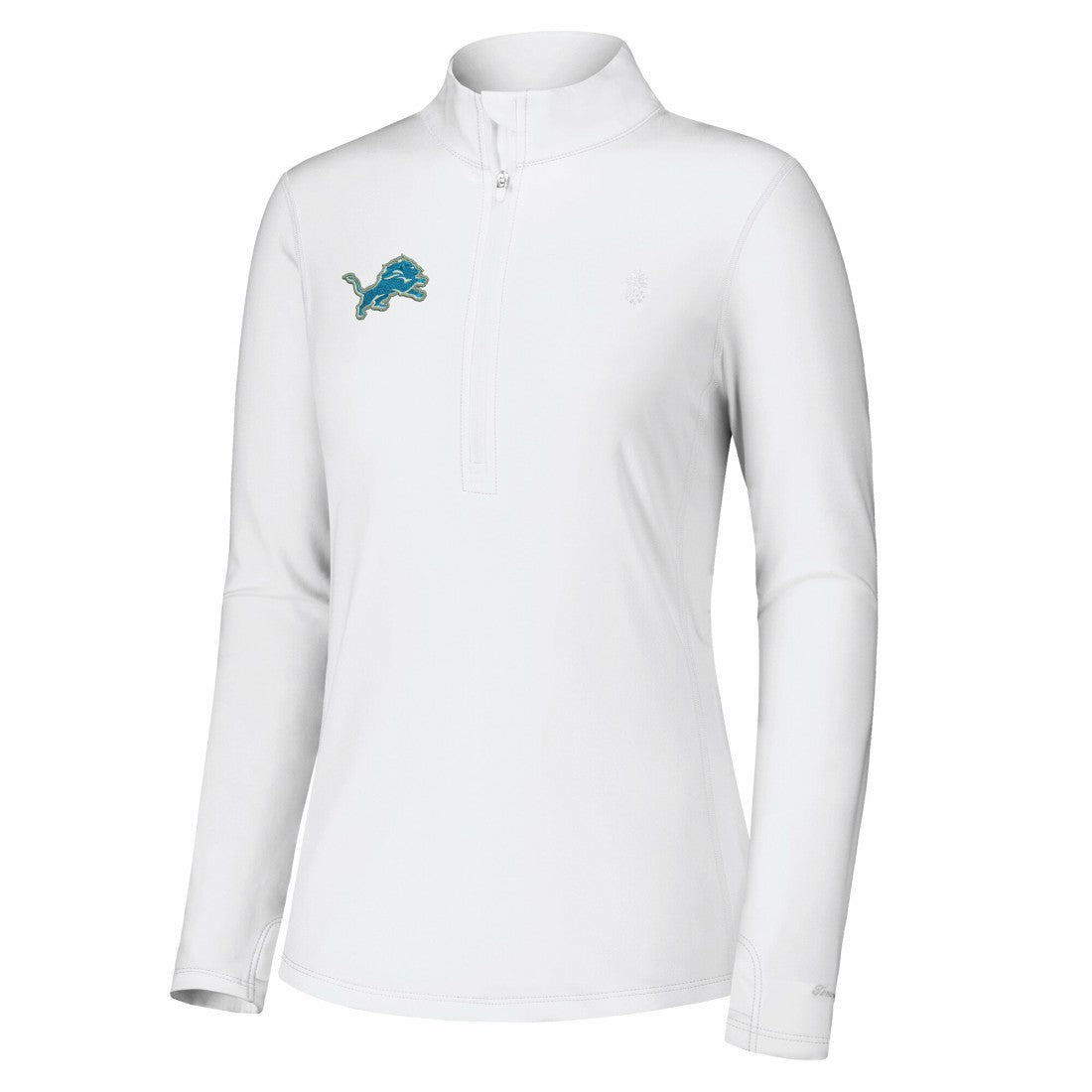 Detroit Lions Women's Sport Playa Vista IslandZone Quarter-Zip Jacket - White - Tommy Bahama