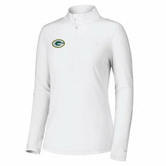 Green Bay Packers Women's Sport Playa Vista IslandZone Quarter-Zip Jacket - White - Tommy Bahama