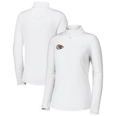Kansas City Chiefs Women's Sport Playa Vista IslandZone Quarter-Zip Jacket - White - Tommy Bahama