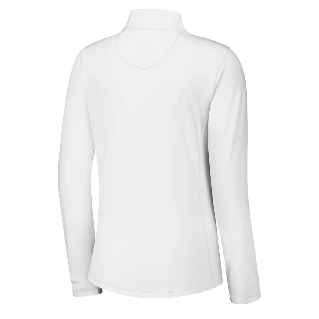 Kansas City Chiefs Women's Sport Playa Vista IslandZone Quarter-Zip Jacket - White - Tommy Bahama