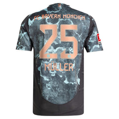 Adidas - Thomas Müller Bayern Munich 2024/25 Away Player Jersey - Black