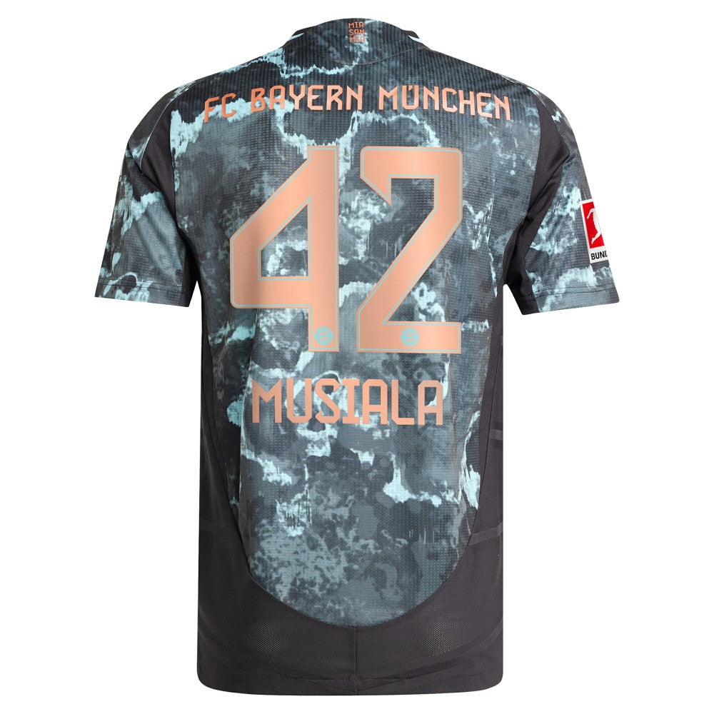 Adidas - Jamal Musiala Bayern Munich 2024/25 Away Player Jersey - Black