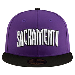 New Era Sacramento Kings 2024/25 Classic Edition Jersey Hook 59FIFTY Fitted Hat Purple/Black