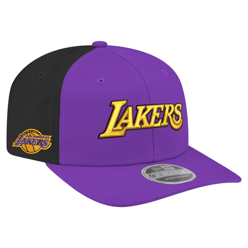 New Era Los Angeles Lakers Statement Edition Jersey Hook 9SEVENTY Stretch-Snap Hat Purple