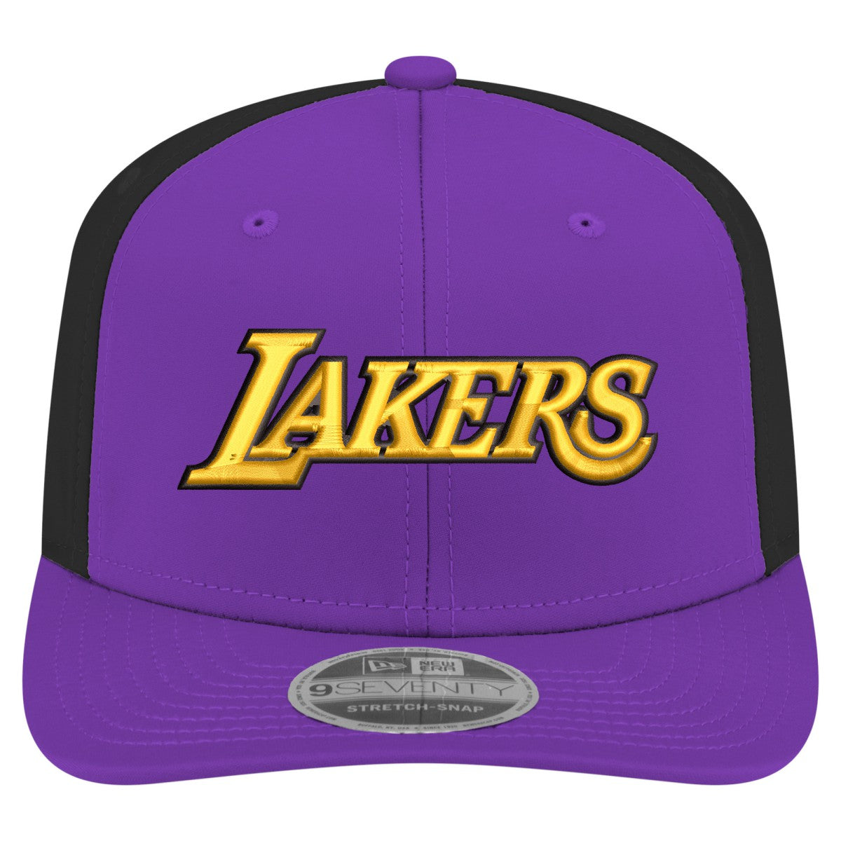 New Era Los Angeles Lakers Statement Edition Jersey Hook 9SEVENTY Stretch-Snap Hat Purple