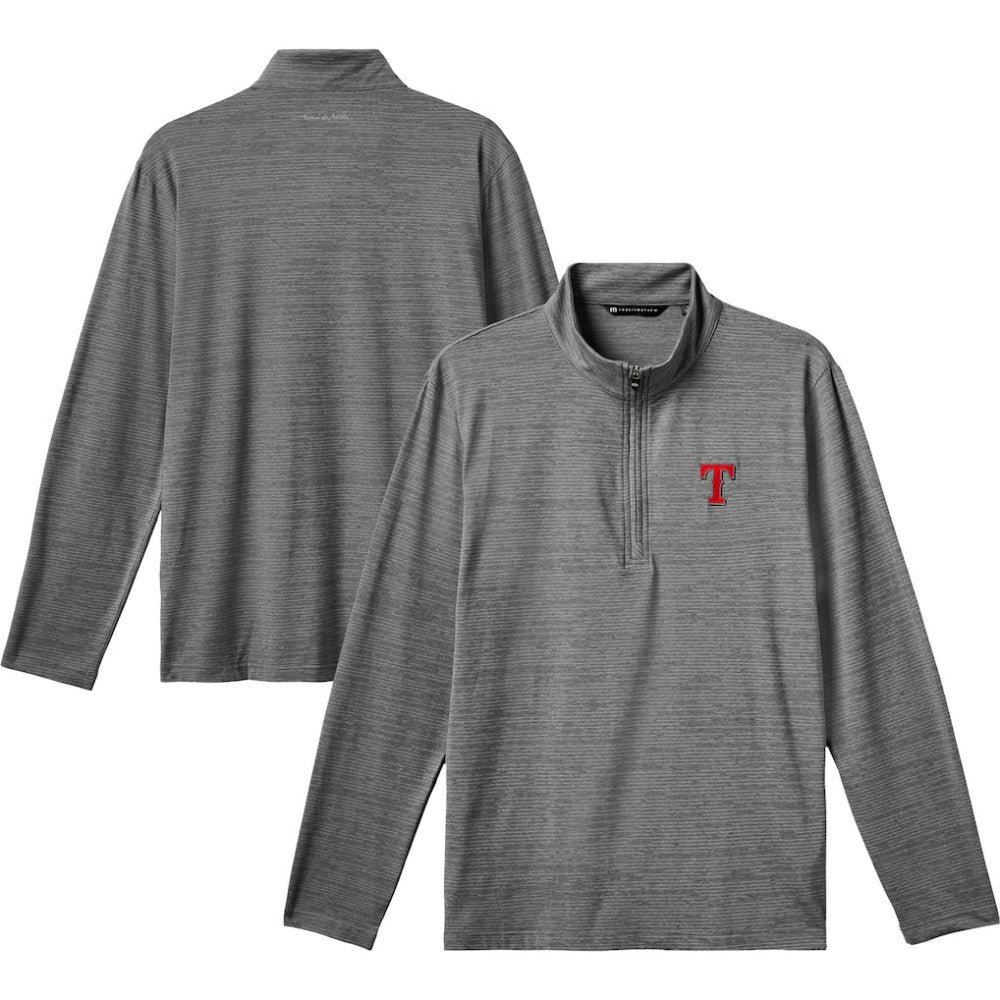 Texas Rangers TravisMathew The Heater Quarter-Zip Pullover Top Online