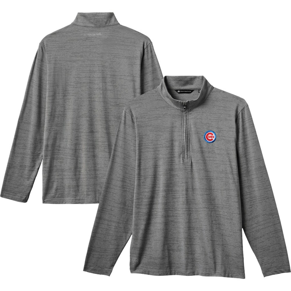 Chicago Cubs TravisMathew The Heater Quarter-Zip Pullover Top for sale
