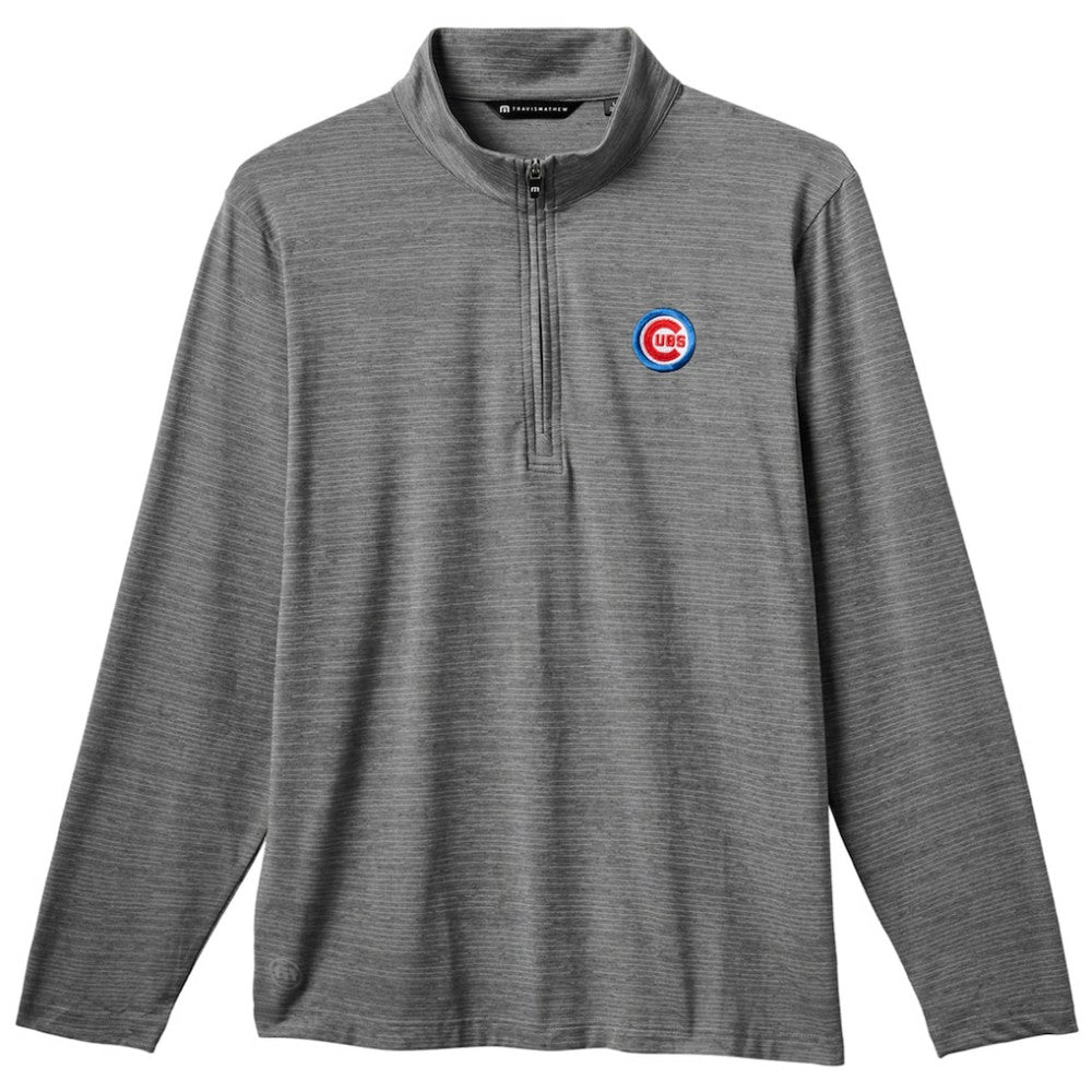 Chicago Cubs TravisMathew The Heater Quarter-Zip Pullover Top for sale
