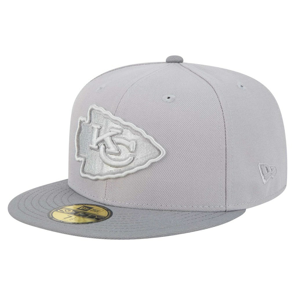 Kansas City Chiefs New Era Iron Cloud 59FIFTY Fitted Hat - Gray/Graphite - NFL