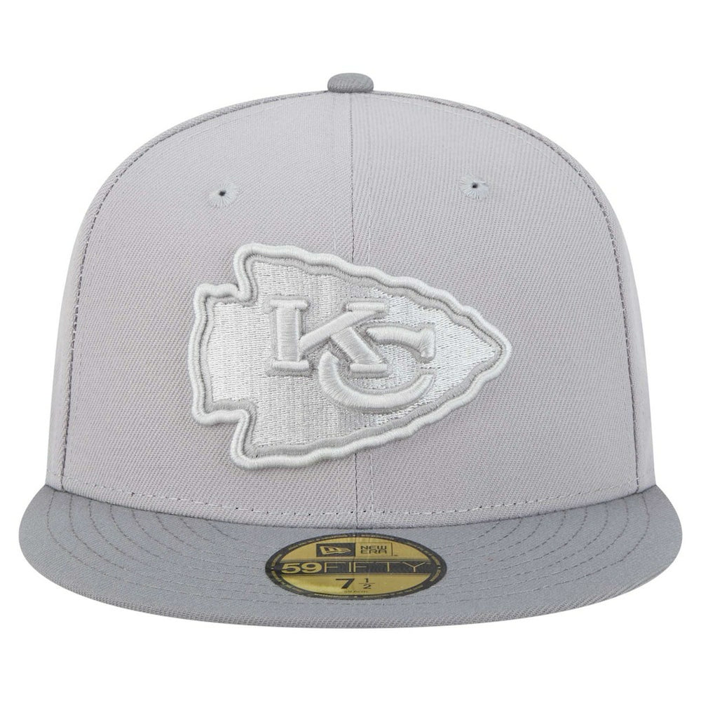 Kansas City Chiefs New Era Iron Cloud 59FIFTY Fitted Hat - Gray/Graphite - NFL
