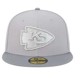 Kansas City Chiefs New Era Iron Cloud 59FIFTY Fitted Hat - Gray/Graphite - NFL