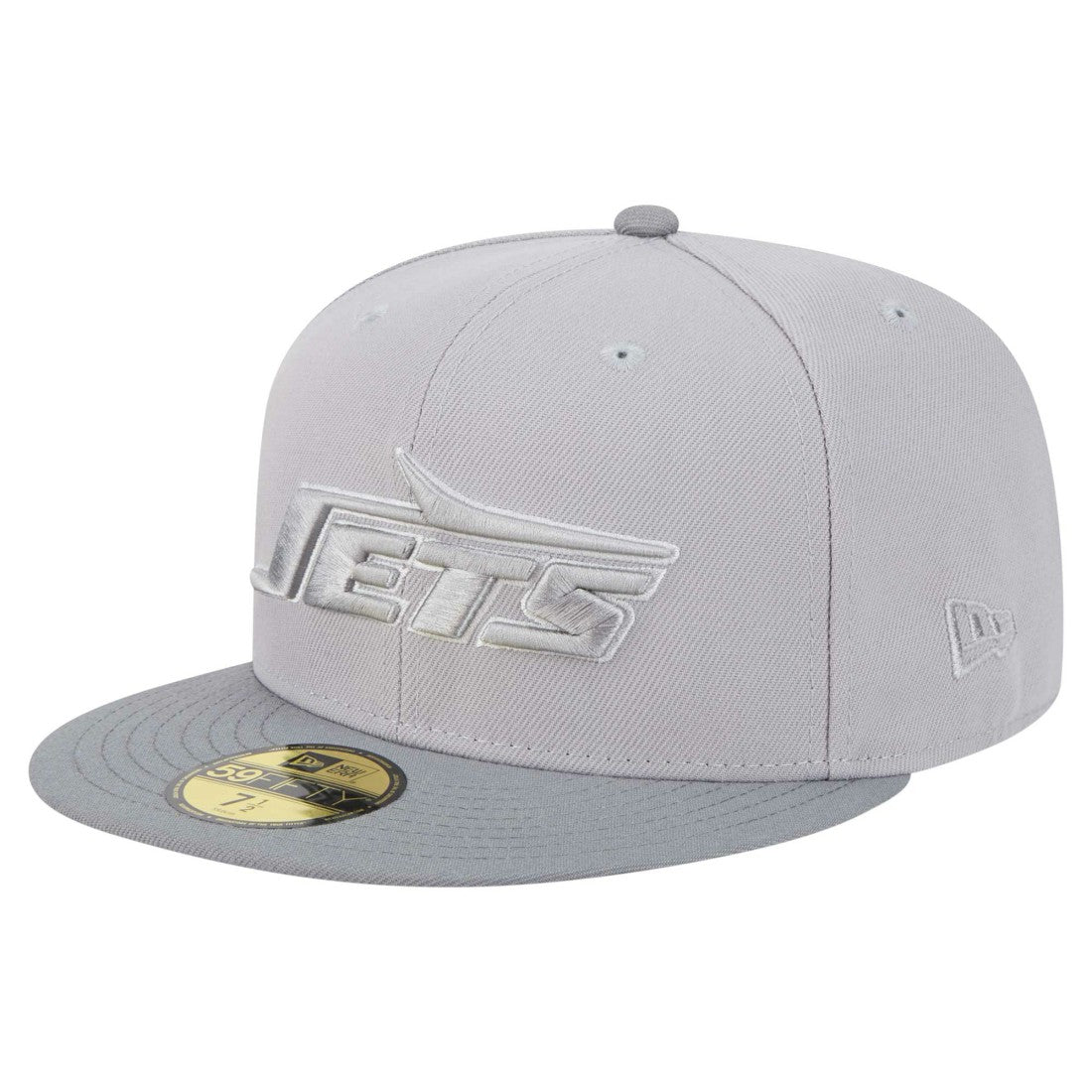 New York Jets New Era Iron Cloud 59FIFTY Fitted Hat - Gray/Graphite - NFL