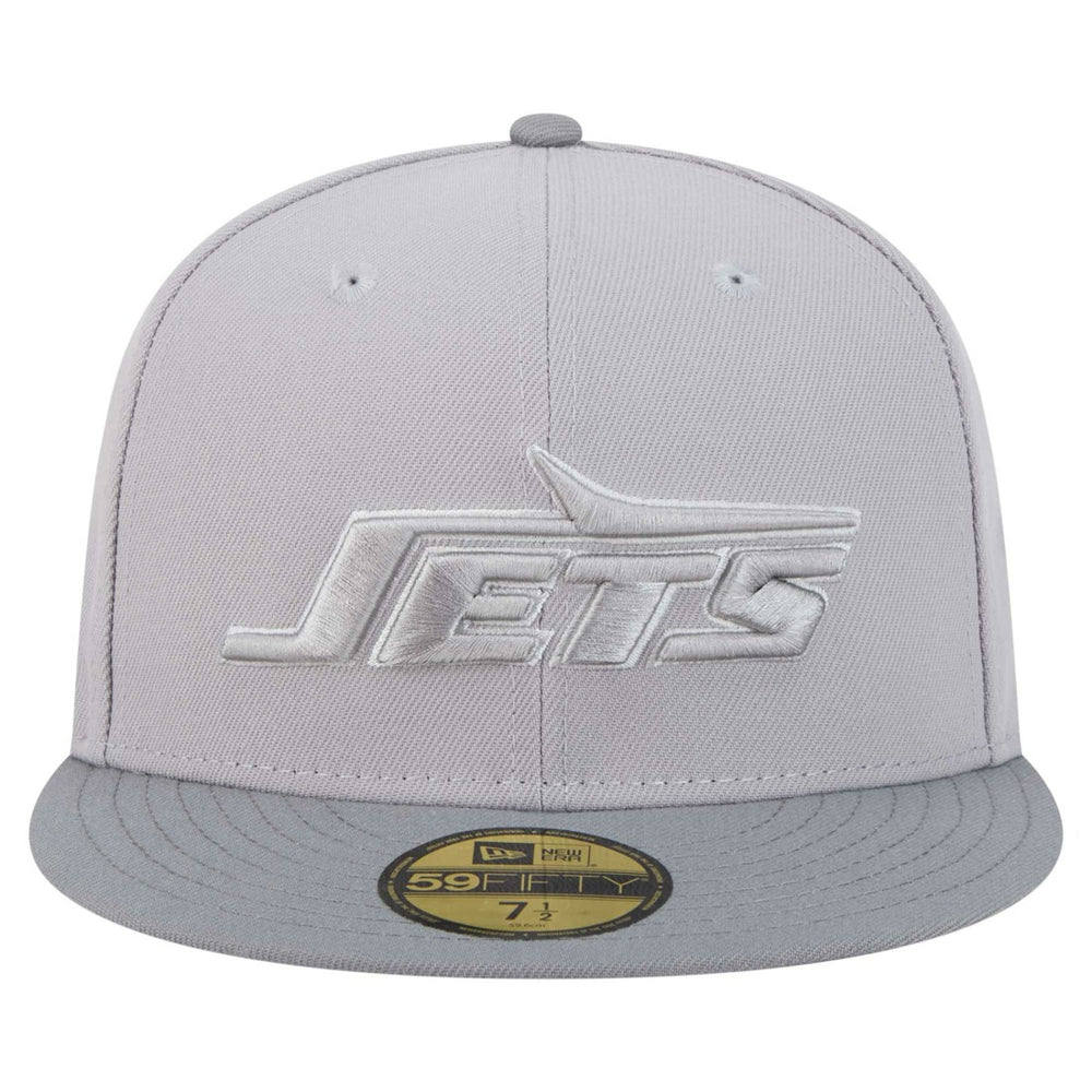 New York Jets New Era Iron Cloud 59FIFTY Fitted Hat - Gray/Graphite - NFL