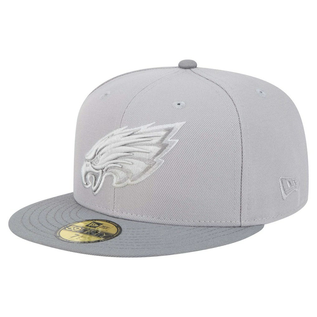 Philadelphia Eagles New Era Iron Cloud 59FIFTY Fitted Hat - Gray/Graphite - NFL