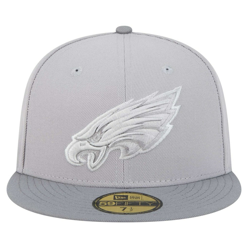 Philadelphia Eagles New Era Iron Cloud 59FIFTY Fitted Hat - Gray/Graphite - NFL