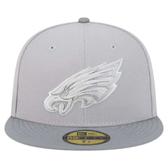 Philadelphia Eagles New Era Iron Cloud 59FIFTY Fitted Hat - Gray/Graphite - NFL