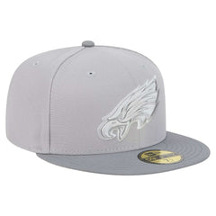Philadelphia Eagles New Era Iron Cloud 59FIFTY Fitted Hat - Gray/Graphite - NFL