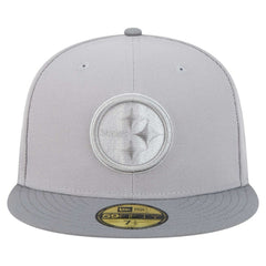 Pittsburgh Steelers New Era Iron Cloud 59FIFTY Fitted Hat - Gray/Graphite - NFL