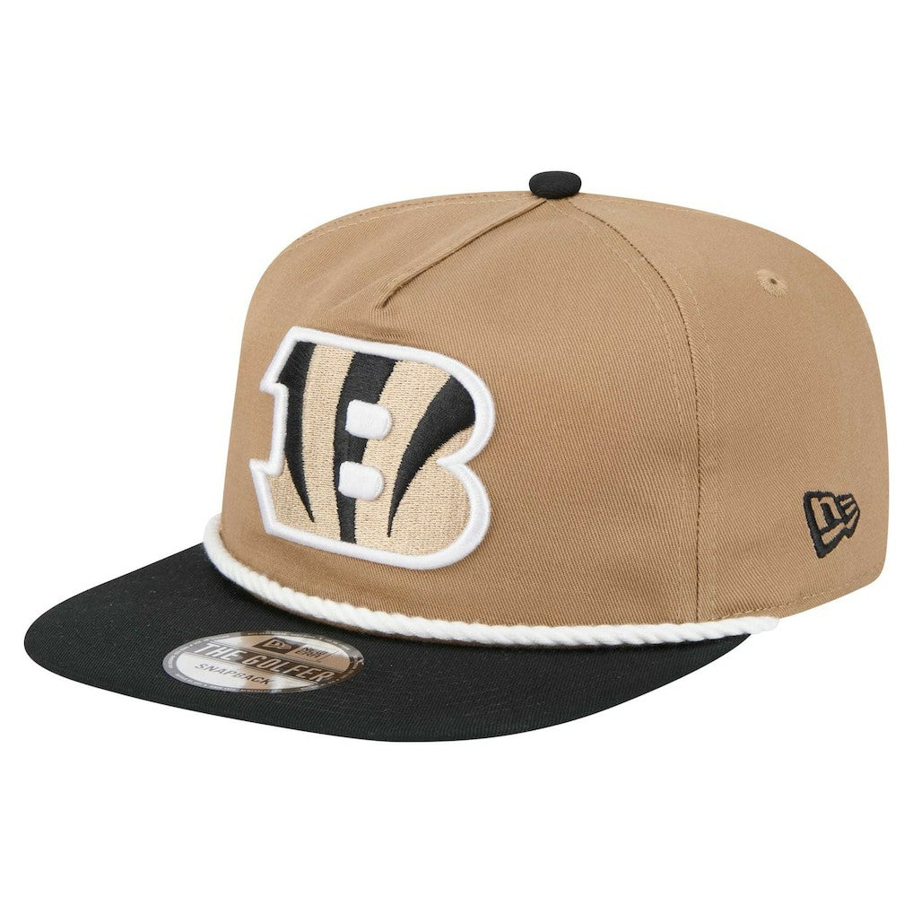 Cincinnati Bengals New Era Desert Golfer Snapback Hat - Khaki/Black - NFL