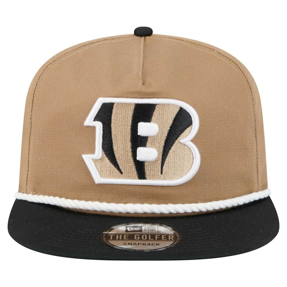 Cincinnati Bengals New Era Desert Golfer Snapback Hat - Khaki/Black - NFL