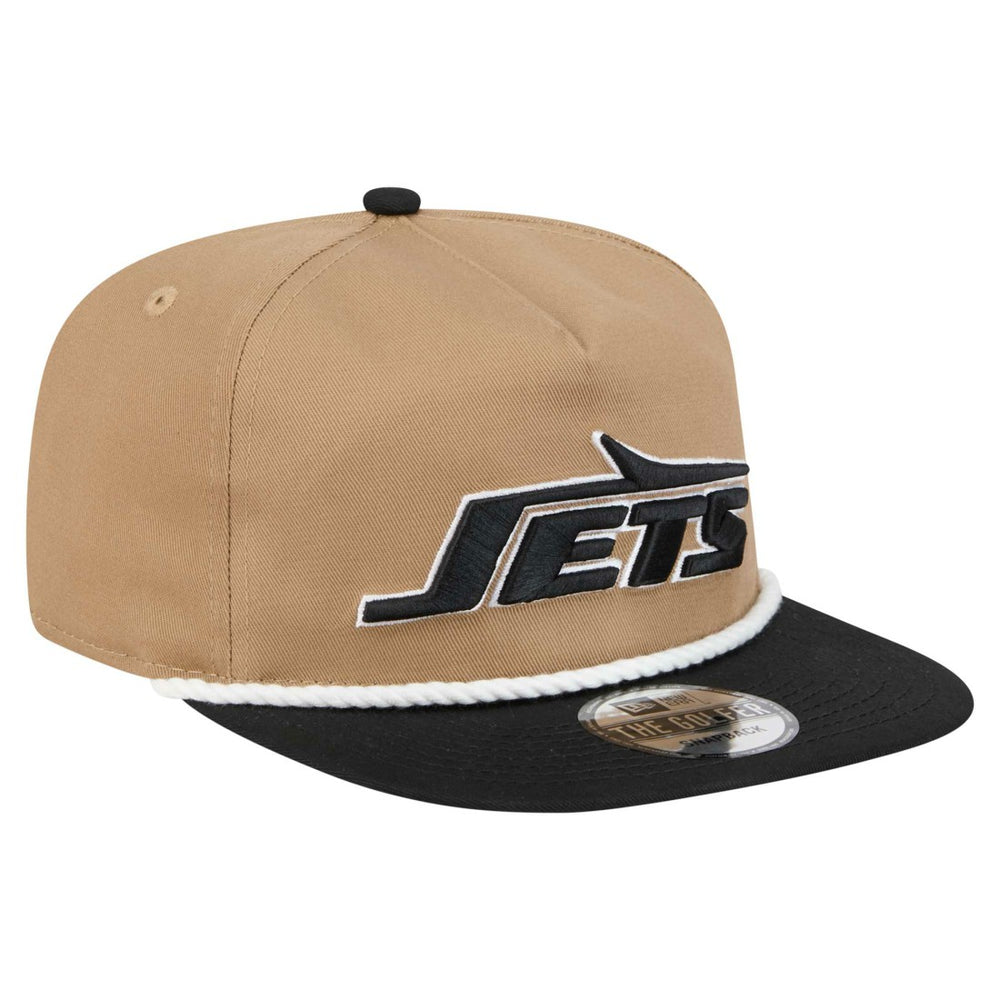 New York Jets New Era Desert Golfer Snapback Hat - Khaki/Black - NFL
