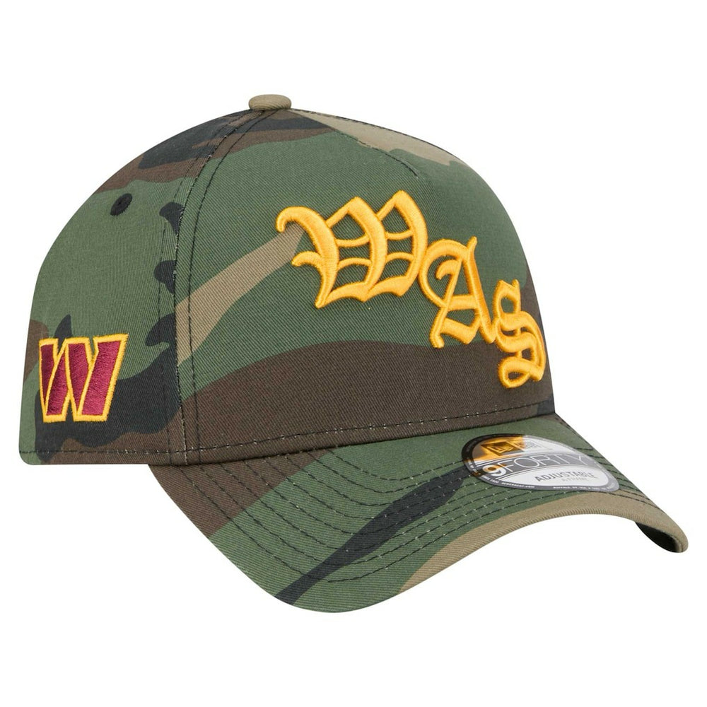 Washington Commanders New Era Mystic Camo A-Frame 9FORTY Adjustable Hat - Camo - NFL
