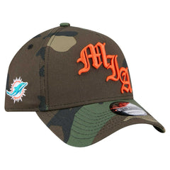 Miami Dolphins New Era Mystic Camo A-Frame 9FORTY Adjustable Hat - Camo - NFL