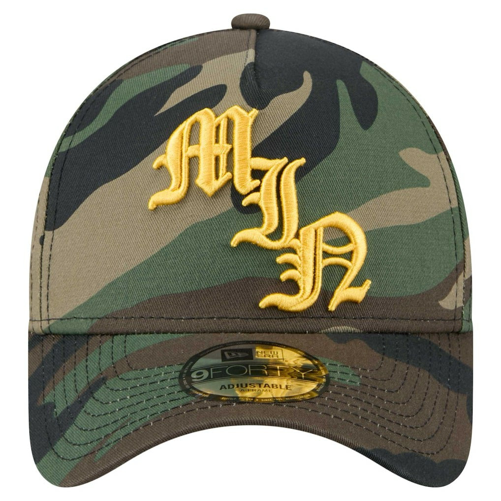 Minnesota Vikings New Era Mystic Camo A-Frame 9FORTY Adjustable Hat - Camo - NFL