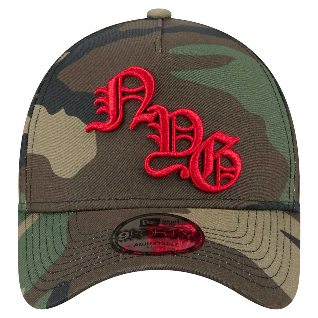 New York Giants New Era Mystic Camo A-Frame 9FORTY Adjustable Hat - Camo - NFL