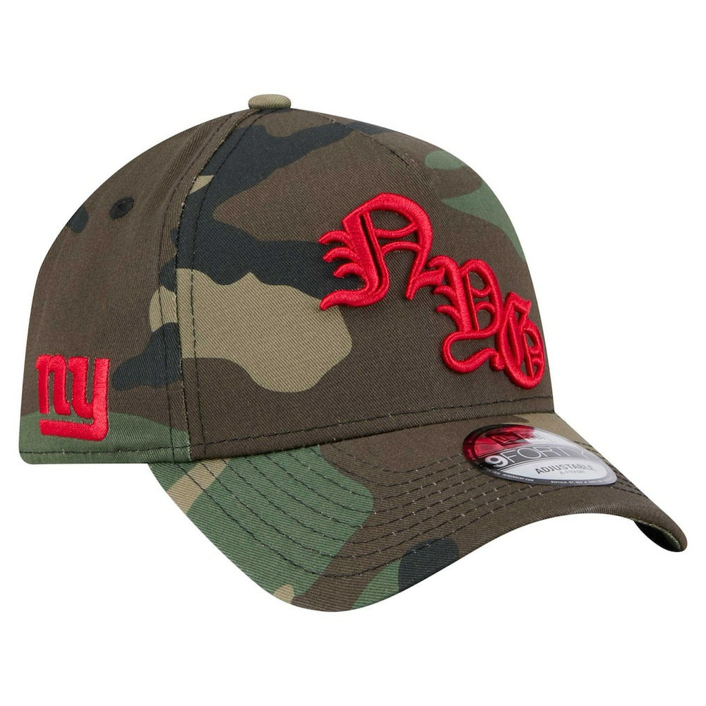 New York Giants New Era Mystic Camo A-Frame 9FORTY Adjustable Hat - Camo - NFL