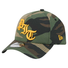 Pittsburgh Steelers New Era Mystic Camo A-Frame 9FORTY Adjustable Hat - Camo - NFL
