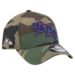 Baltimore Ravens New Era Mystic Camo A-Frame 9FORTY Adjustable Hat - Camo - NFL