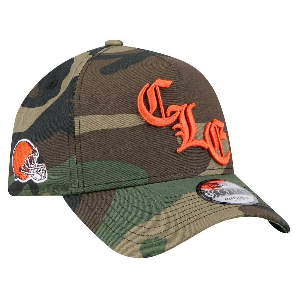 Cleveland Browns New Era Mystic Camo A-Frame 9FORTY Adjustable Hat - Camo - NFL