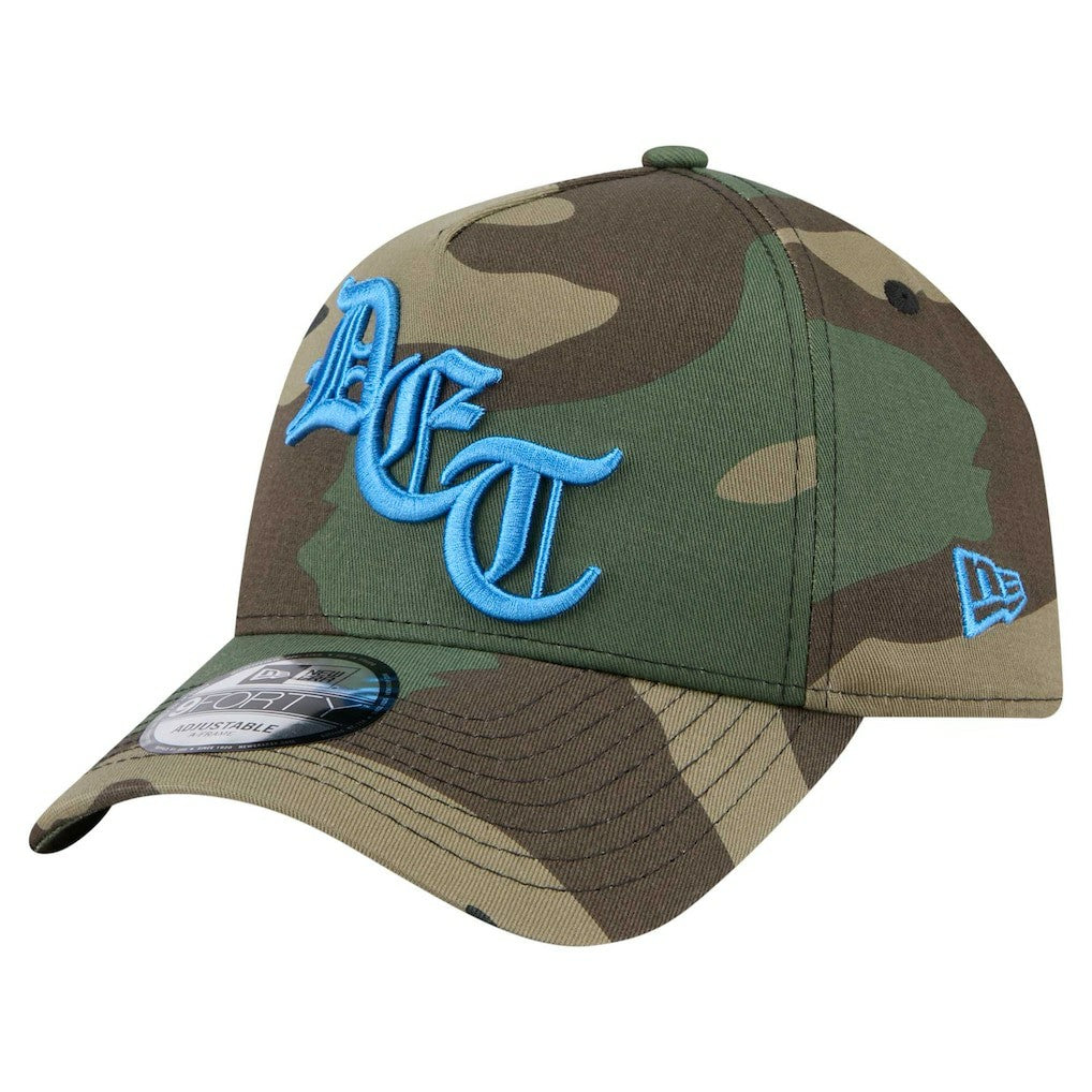 Detroit Lions New Era Mystic Camo A-Frame 9FORTY Adjustable Hat - Camo - NFL