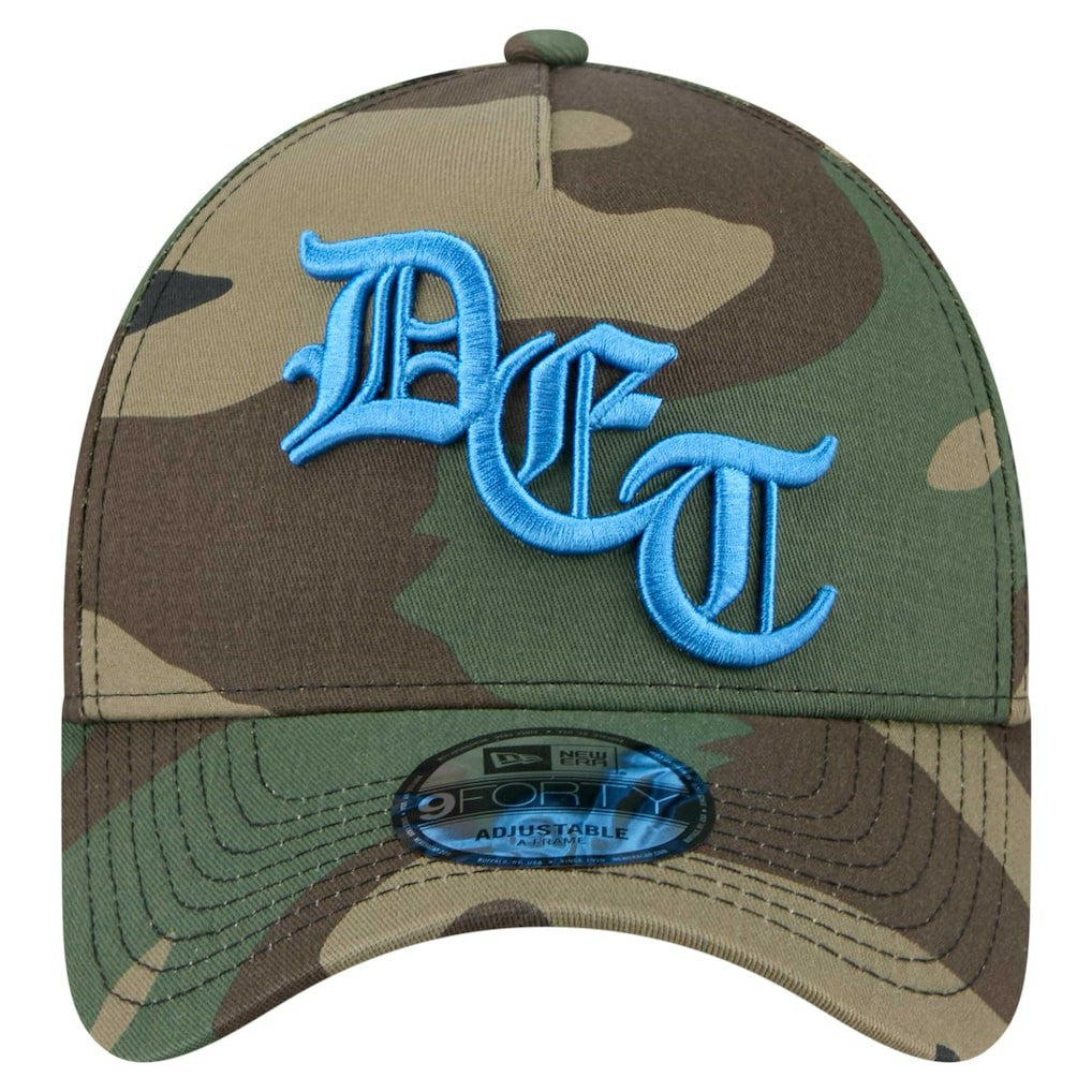Detroit Lions New Era Mystic Camo A-Frame 9FORTY Adjustable Hat - Camo - NFL