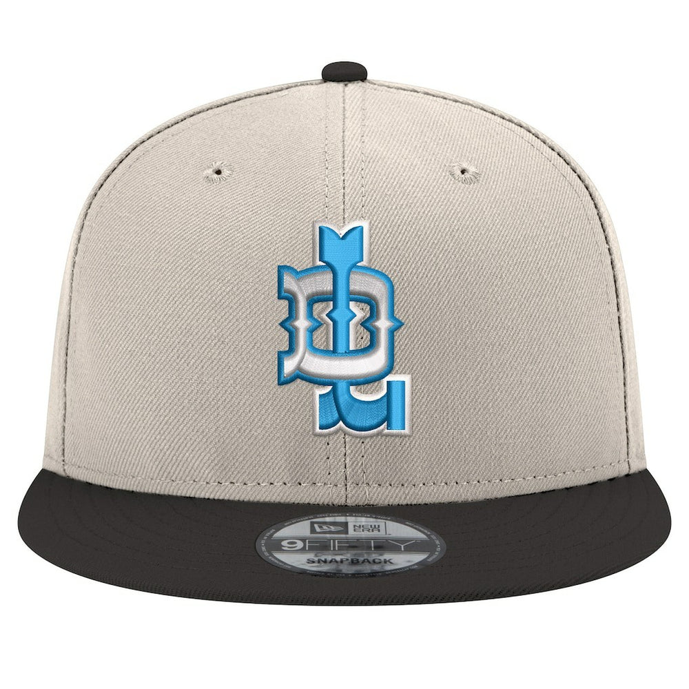 Detroit Lions New Era City Originals 9FIFTY Snapback Hat - Cream/Blue - NFL