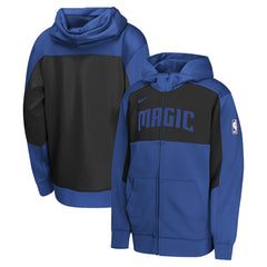 Nike Orlando Magic Youth Authentic On-Court Showtime Performance Full-Zip Hoodie Blue/Black