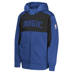 Nike Orlando Magic Youth Authentic On-Court Showtime Performance Full-Zip Hoodie Blue/Black