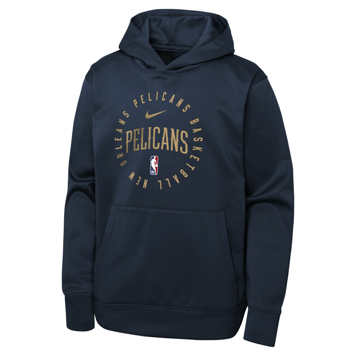 Nike New Orleans Pelicans Youth Performance Practice Spotlight Pullover Hoodie Navy
