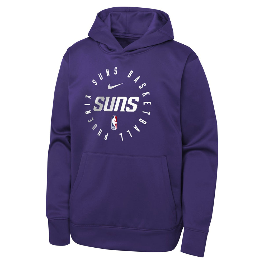 Nike Phoenix Suns Youth Performance Practice Spotlight Pullover Hoodie Purple