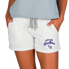 Colorado Rockies Concepts Sport Women's Mainstream French Terry Tri-Blend Shorts Discount