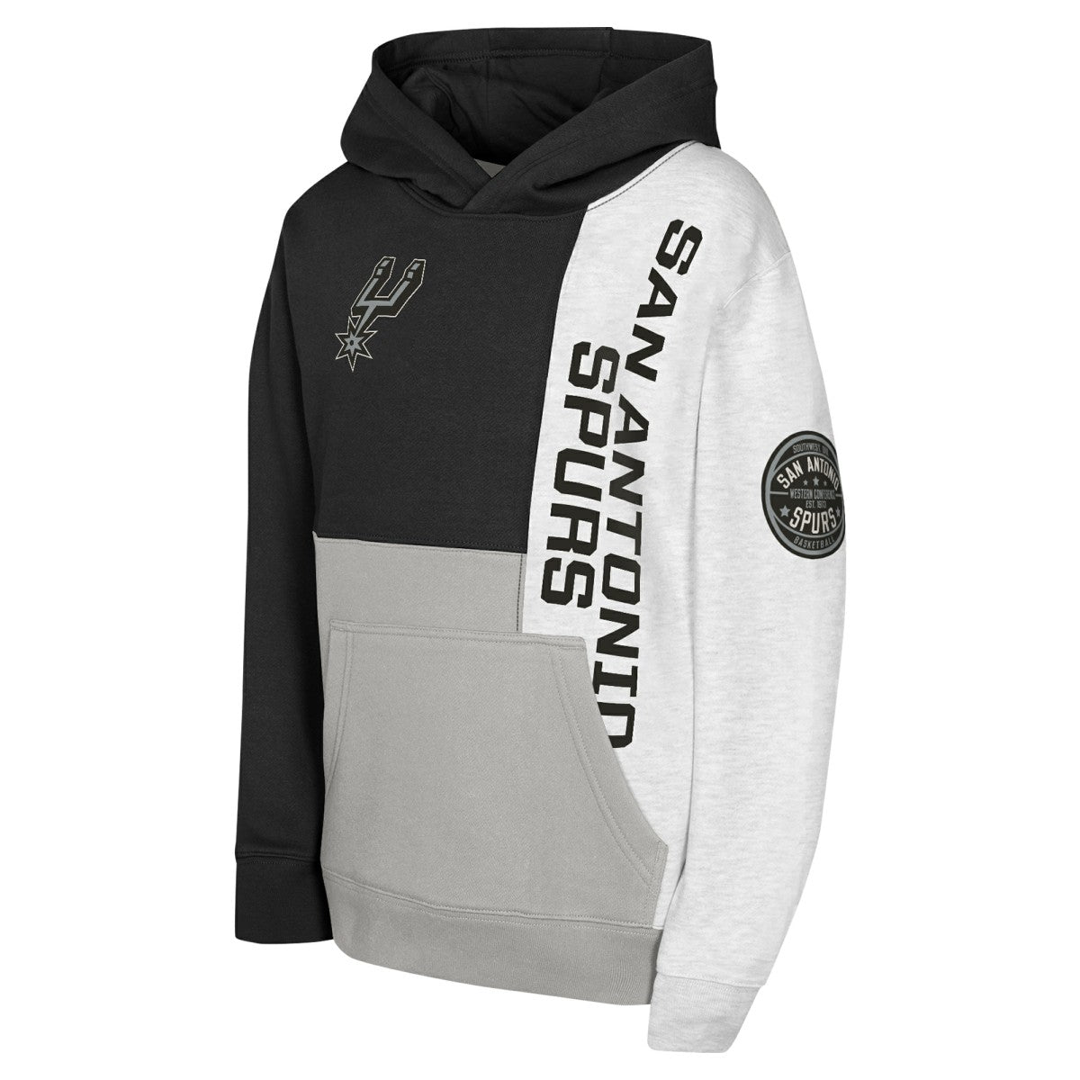 San Antonio Spurs Youth Splash Pullover Hoodie Black