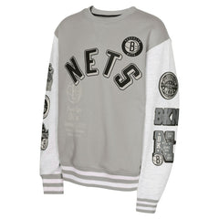 Brooklyn Nets Youth Star Treatment Pullover Sweatshirt Gray