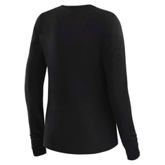 Washington Commanders WEAR by Erin Andrews x Gracie Hunt Women's Mesh Panel Long Sleeve T-Shirt - Black - NFL