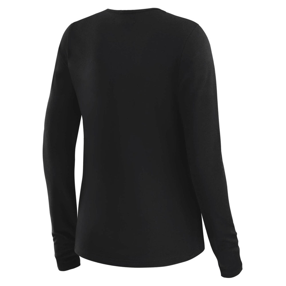 Tampa Bay Buccaneers WEAR by Erin Andrews x Gracie Hunt Women's Mesh Panel Long Sleeve T-Shirt - Black - NFL