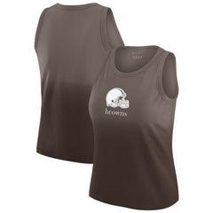 Cleveland Browns WEAR by Erin Andrews x Gracie Hunt Women's Ombre Tank Top - Brown - NFL