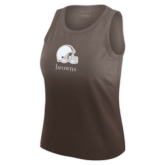Cleveland Browns WEAR by Erin Andrews x Gracie Hunt Women's Ombre Tank Top - Brown - NFL