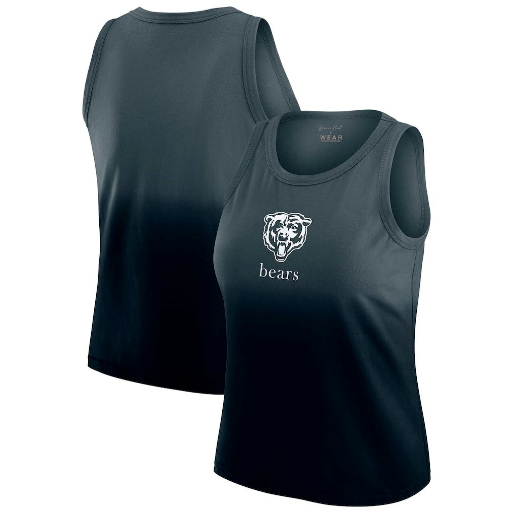 Chicago Bears WEAR by Erin Andrews x Gracie Hunt Women's Ombre Tank Top - Navy - NFL